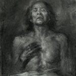 In Treatment, charcoal drawing