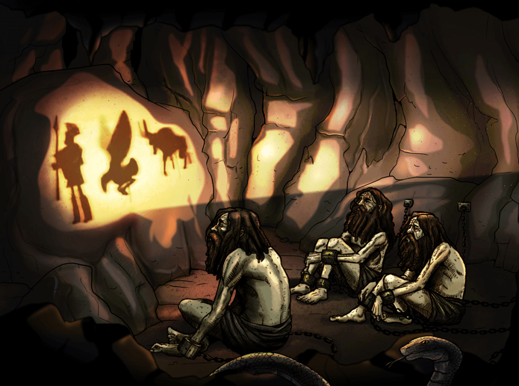 allegory of the cave drawing